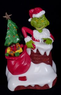 GRINCH Coin Bank Talking Interactive Musical Animated Christmas SEE